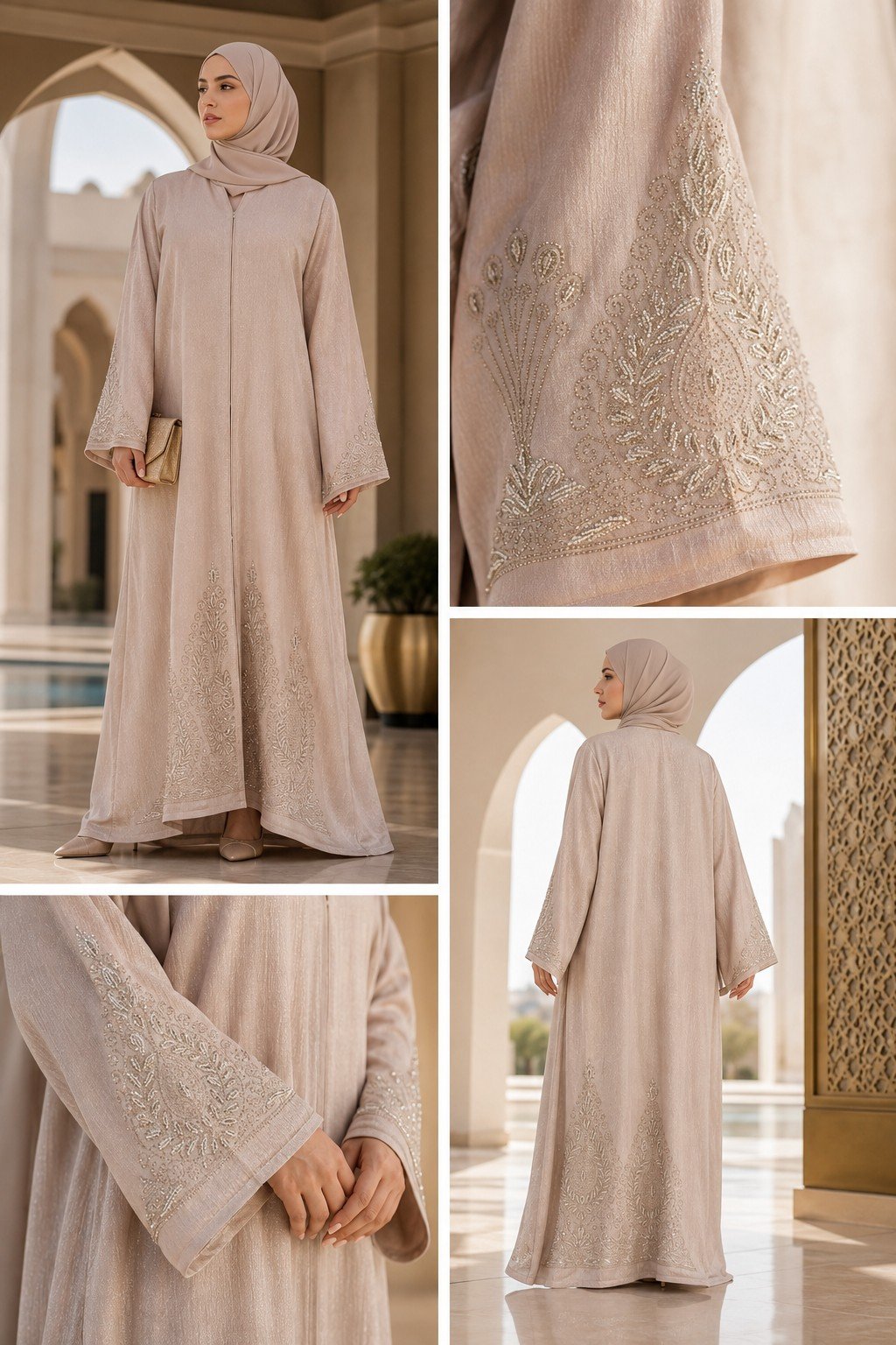 Sandstone Layered Abaya