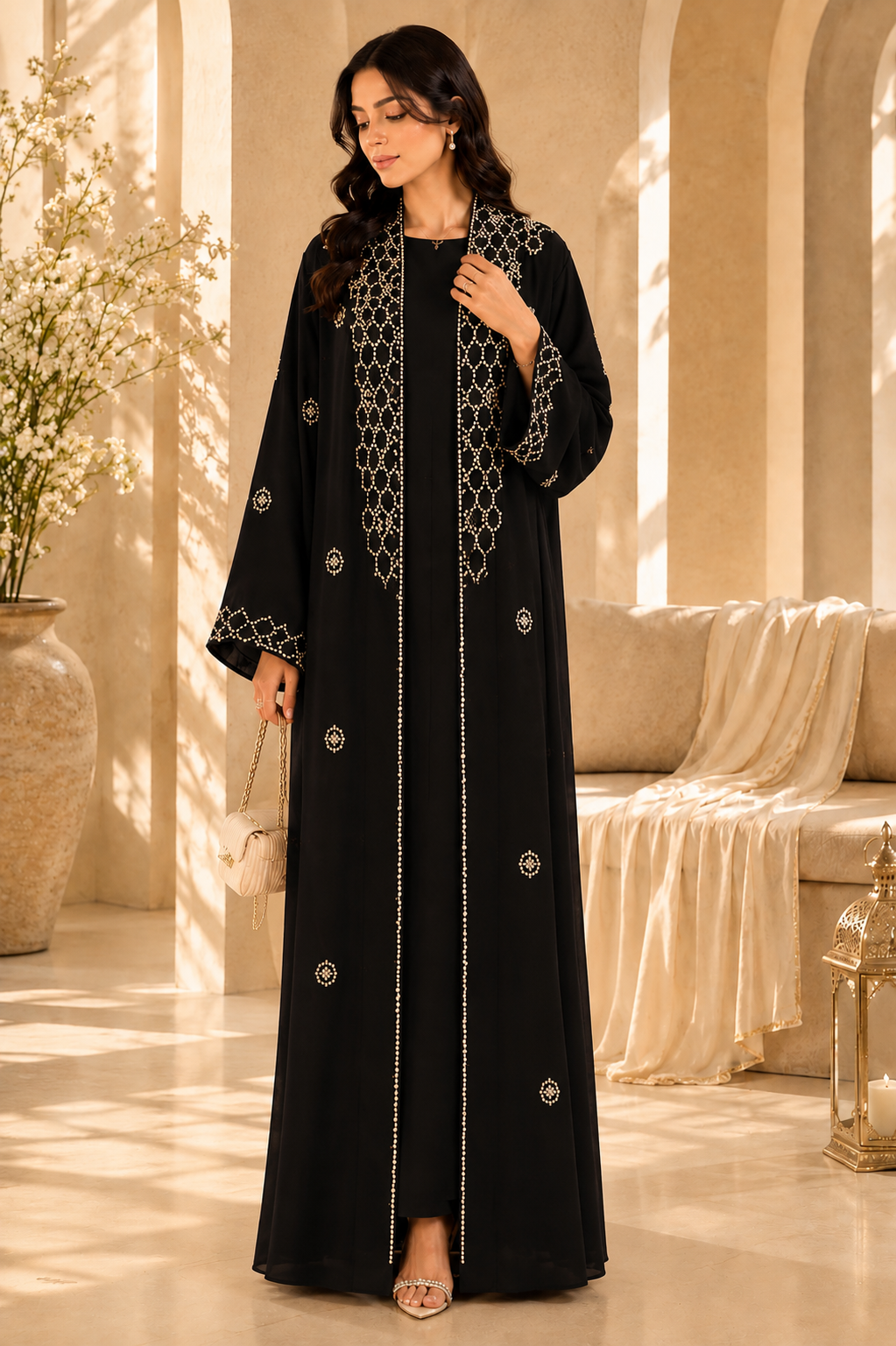 Handmade Black Abaya